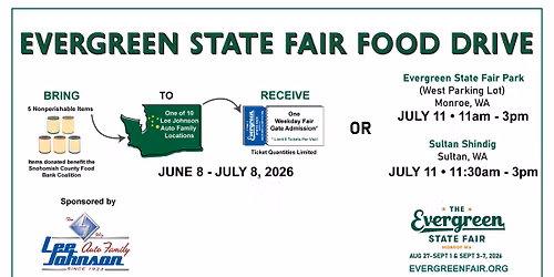 2026 Evergreen State Fair Food Drive