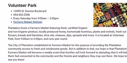 Volunteer Park Farmer's Market