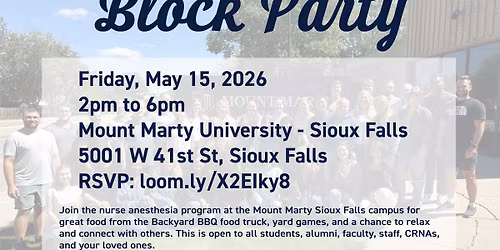 Mount Marty Nurse Anesthesia Block Party