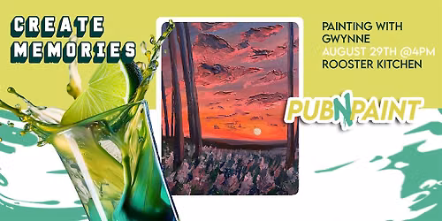 PubNPaint at Rooster Kitchen August 29th