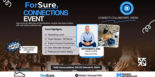 ForSure Connections | Realtor Networking & Growth Event
