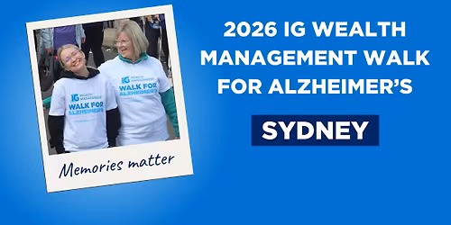 IG Wealth Management Walk for Alzheimer's \u2013 Sydney