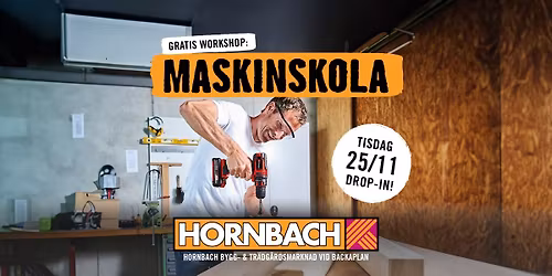 GRATIS: Maskinskola p\u00e5 HORNBACH G\u00f6teborg