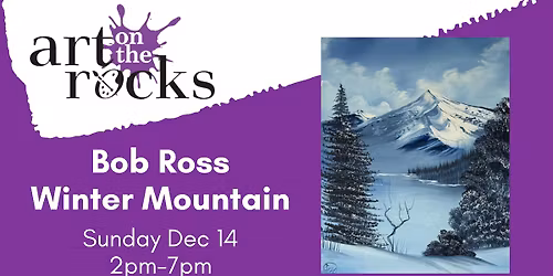 Bob Ross Winter Mountain