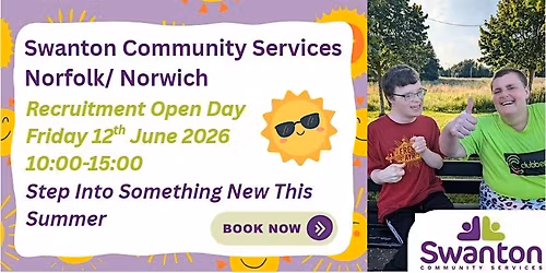 Swanton Community Services Norwich\/ Norfolk Recruitment Open Day