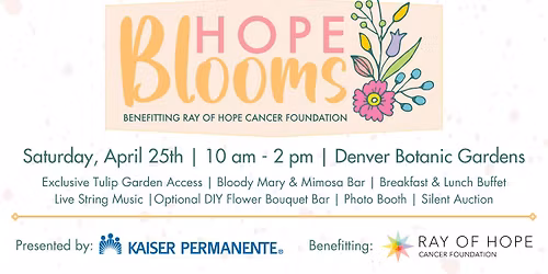 2026 Hope Blooms benefitting Ray of Hope Cancer Foundation