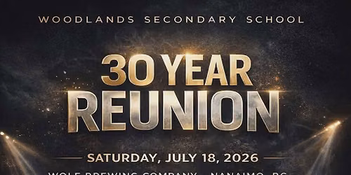 Woodlands High School 30 Year Reunion! 