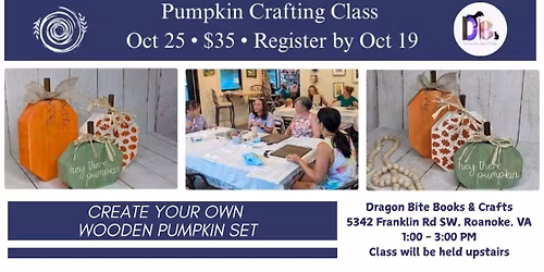 Pumpkin Crafting Class with Worshipful Maker