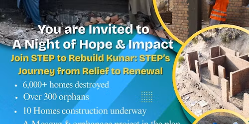 Join STEP Rebuild Kunar - A Night of Hope & Impact