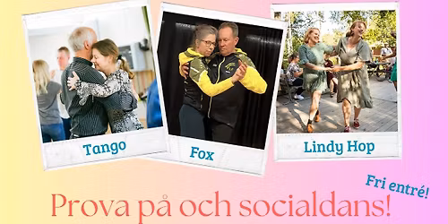 Prova p\u00e5 tango, fox och lindy hop!