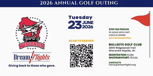 2026 Spirit of Wisconsin Annual Golf Outing