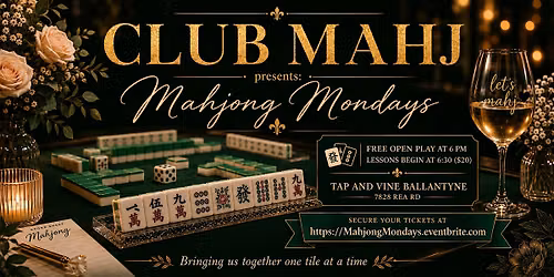 Mahjong Monday at Tap and Vine