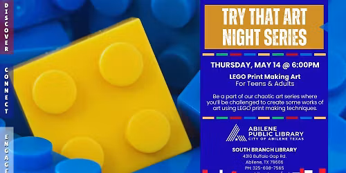 Try That Art Night: LEGO Print Making (South Branch)