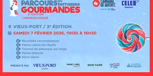 Parcours des Terrasses Gourmandes CARNAVALESQUE 3e \u00e9dition