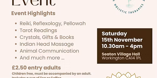 Holistic, Mind, Body & Spirit Event