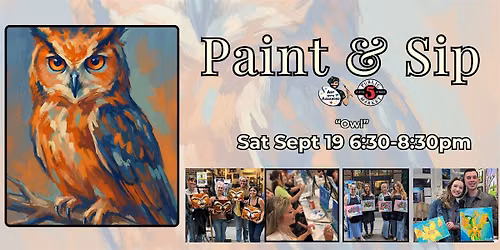 Paint & Sip in Eugene, Oregon \u201cOwl\u201d