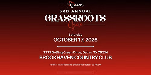 Texans for Medical Freedom 3rd Annual Grassroots Gala and Fundraiser