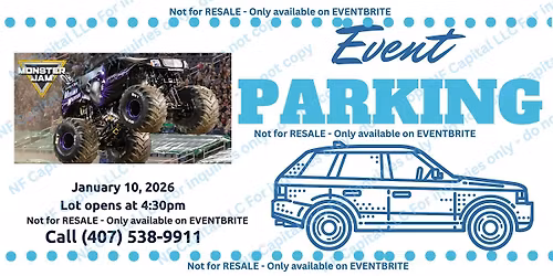 Event Parking Orlando: Monster Jam 2026