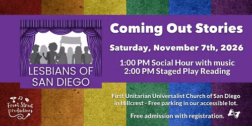 Lesbians of San Diego Staged Play Reading "Coming Out Stories"
