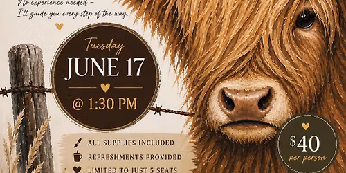 Highland Heifer Private Paint Session