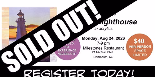 *Sold Out* Paint Night at Milestones Mon Aug 24\/26, 7 - 9 pm