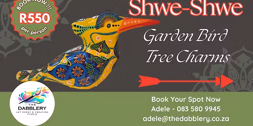 ShweShwe Garden Bird Tree Charms