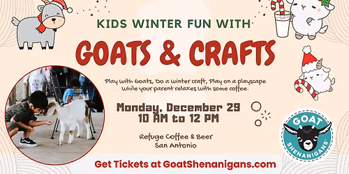 Kids Winter Fun with Goats & Crafts