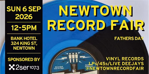 Newtown Record Fair - Sunday 6 September 2026