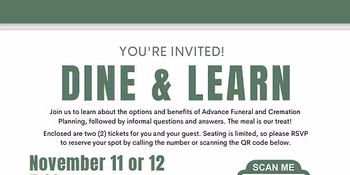 FREE Dine & Learn at The Old Spaghetti Factory