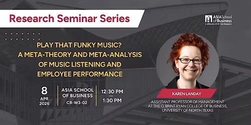 Research Seminar Series: Dr. Karen Landay