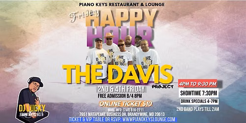 The Davis Project Band @ Piano Keys Lounge - 2nd & 4th Fridays