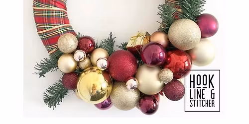 Christmas Bauble Wreath Workshop $100 per person.