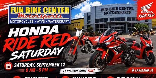 HONDA RIDE RED SATURDAY SALES EVENT