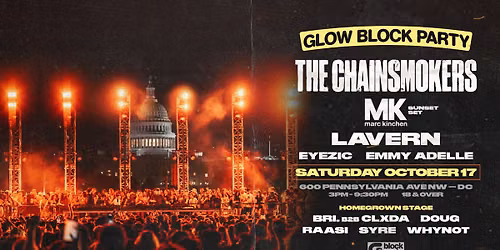 GLOW Block Party: The Chainsmokers, MK, Lavern, Eyezic, Emmy Adelle