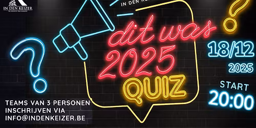 Dit was 2025-quiz