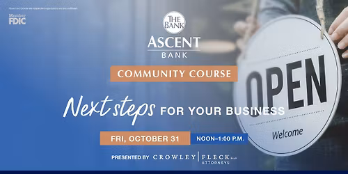 Community Course: Next Steps for your Business