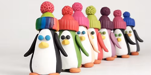 Adorable Penguin Ornament in Polymer Clay