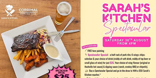 Sarah's Kitchen Spectacular at Corrimal Bowling Club