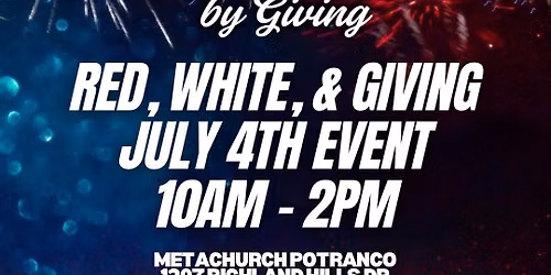 Red, White and Giving - Car Show