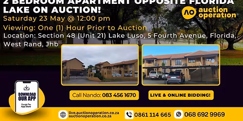 2 Bedroom Apartment on Auction!