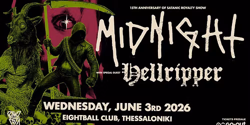 Midnight + Hellripper live in Thessaloniki