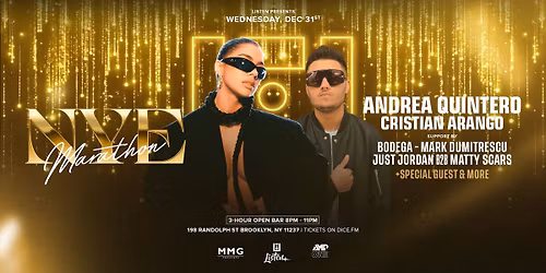 LISTEN'S New Years Eve 24hr Marathon: Andrea Qunintero, Cristian Arango, Bodega, Mark Dum