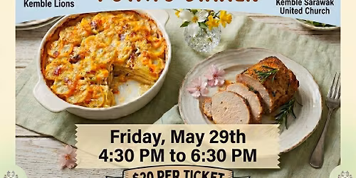 Kemble Lions Pork and Scalloped Potato Dinner 