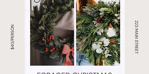 Foraged Christmas Wreath Workshop