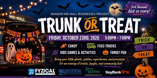 3rd Annual Mid Mall Trunk or Treat
