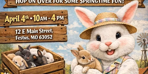 Easter bunny and baby bunnies! 