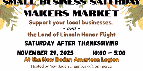 New Baden Makers Market - Small Business Saturday