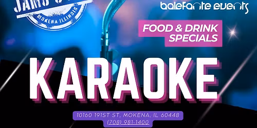 Karaoke Thursdays at Jamo's Live - 9PM | Mokena, IL 