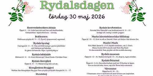 Rydalsdagen - fira dagen med flera akt\u00f6rer i Rydal