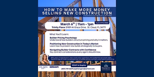 How To Make More Money Selling New Construction